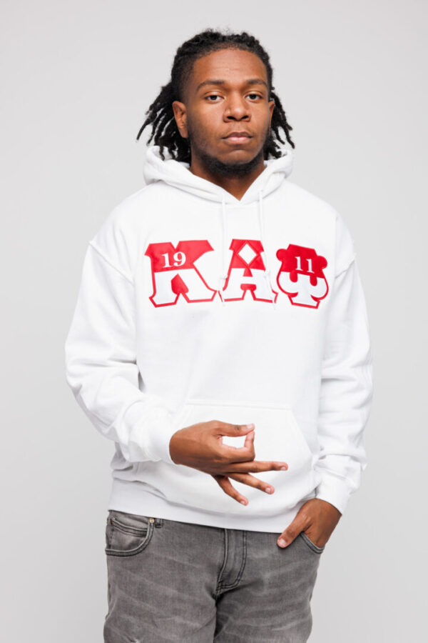 White kappa hoodie hotsell
